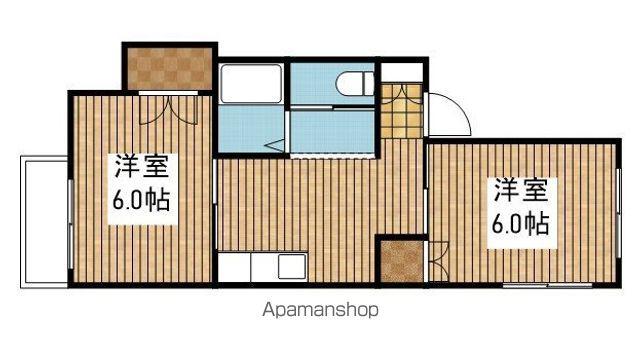 リンクス姥ケ山B(2K/1階)の間取り写真