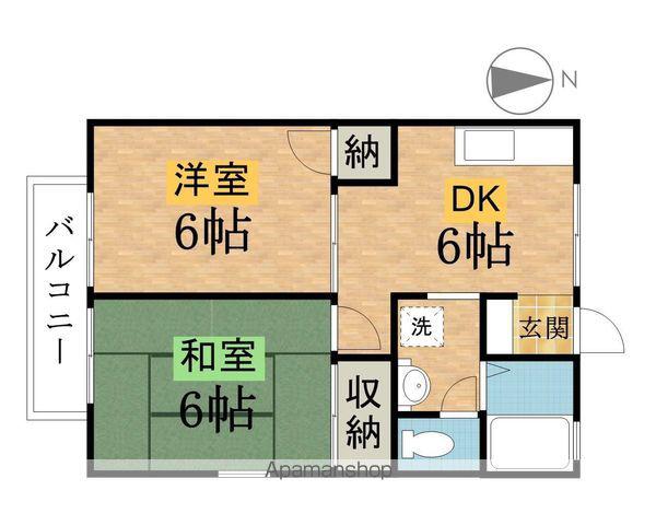 セジュールウチダ(2DK/2階)の間取り写真
