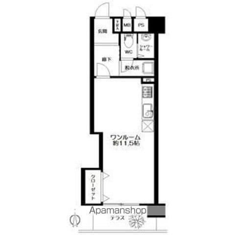 ダイアパレス北六番丁(ワンルーム/1階)の間取り写真