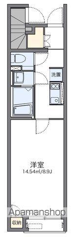 レオネクストスィングアイランド(1K/1階)の間取り写真