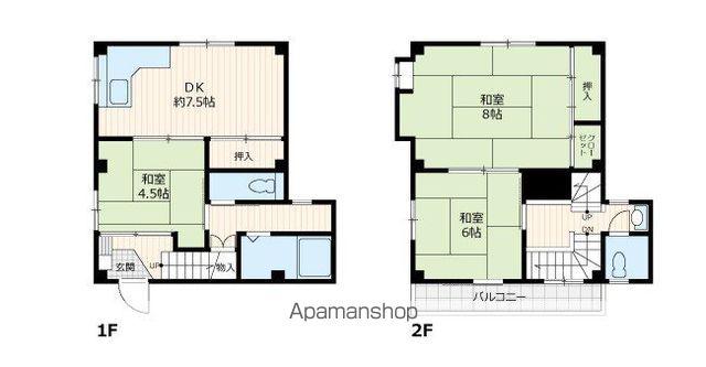 ブリーズ白山(3DK/1階)の間取り写真