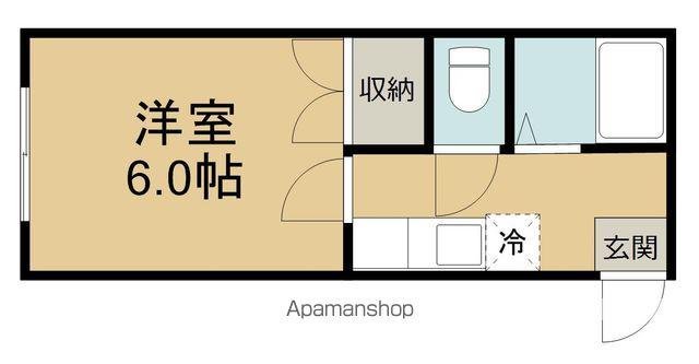 コートノア(1K/2階)の間取り写真