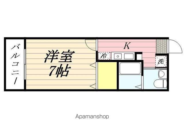 CASAMENTO MAZZA(1K/1階)の間取り写真
