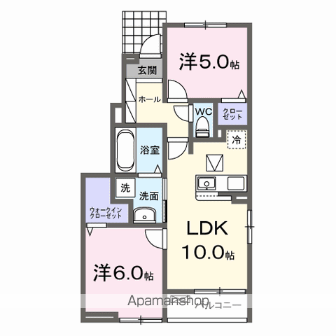 南海電鉄南海本線 高石駅 徒歩12分 2階建 新築(2LDK/1階)の間取り写真