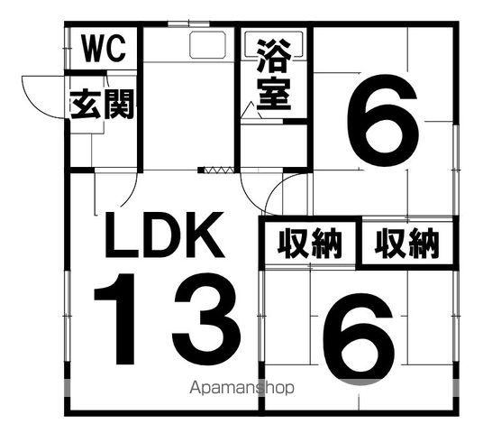 第一コーポ(2LDK/2階)の間取り写真