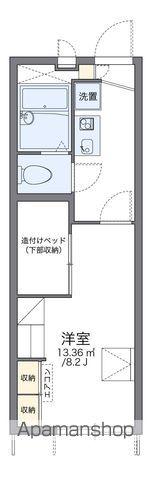 レオパレスブラン大分(1K/1階)の間取り写真
