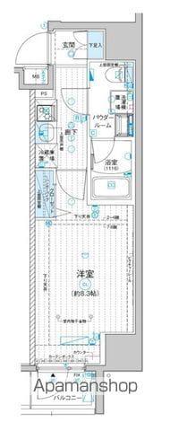 メインステージ入谷Ⅳ(1K/7階)の間取り写真