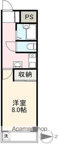 GREEN PAL(1K/1階)の間取り写真