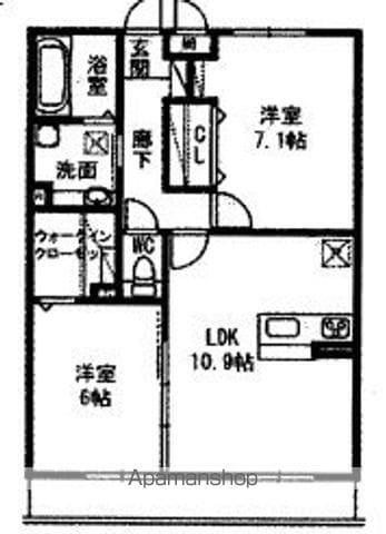 BRIGHT Z(2LDK/3階)の間取り写真