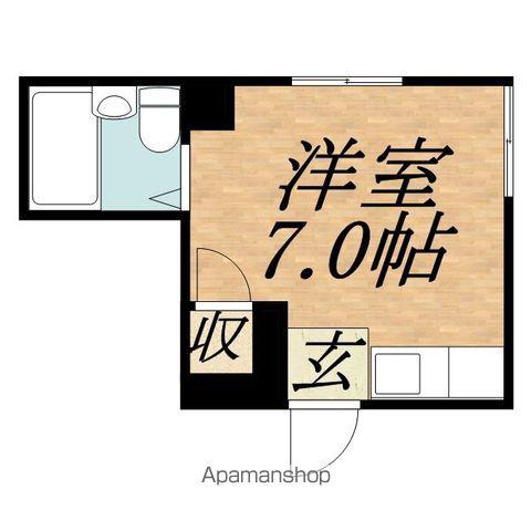 シュペールシャトー(ワンルーム/5階)の間取り写真
