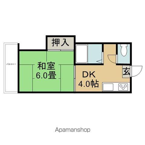 コーポラスオザワ(1DK/1階)の間取り写真