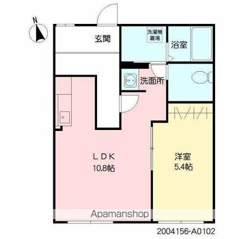 ベルテック須屋Ⅰ(1LDK/1階)の間取り写真