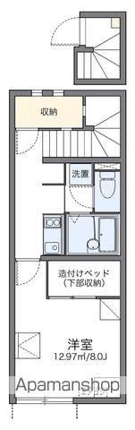 レオネクストおおせぎⅢ(1K/2階)の間取り写真