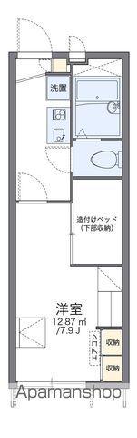 レオパレスRED(1K/1階)の間取り写真