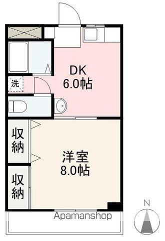 ドリームタカオ(1DK/1階)の間取り写真