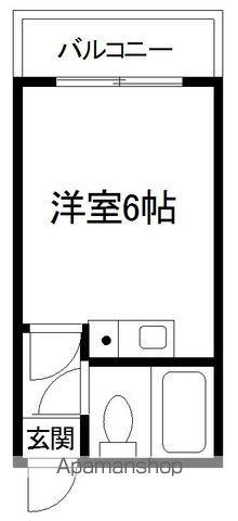 根室本線 帯広駅 バス乗車時間:15分 東9条6丁目バス停で下車 徒歩1分 3階建 築42年(ワンルーム/3階)の間取り写真