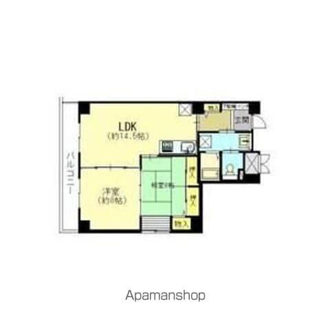 エル・セレーノ府中(2LDK/1階)の間取り写真