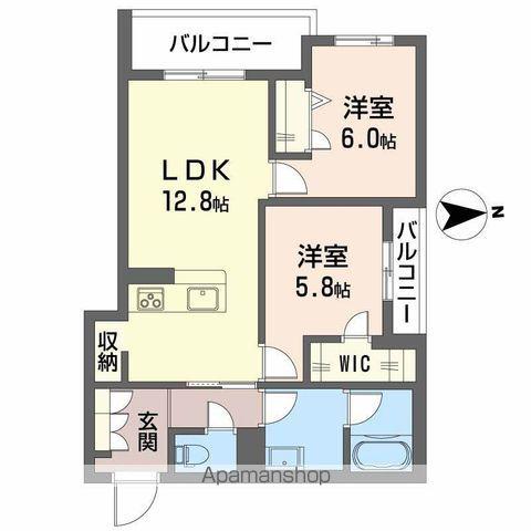 スプランドーレ新金岡(2LDK/3階)の間取り写真
