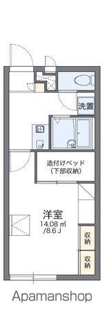 レオパレスりんごの木(1K/2階)の間取り写真