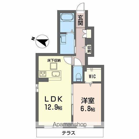 サン ビレッジ(1LDK/1階)の間取り写真