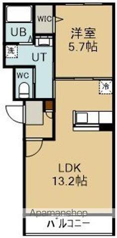 メルソン・リール ドゥ(1LDK/1階)の間取り写真