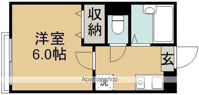 エミリア358(1K/3階)の間取り写真