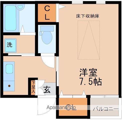 コナミビレッジ(1K/1階)の間取り写真