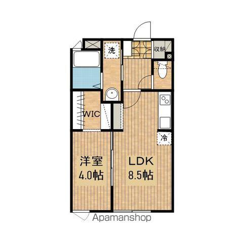 ブルーム(1LDK/1階)の間取り写真
