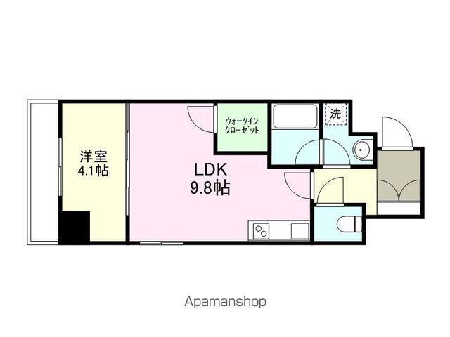 LUCIO(1LDK/4階)の間取り写真