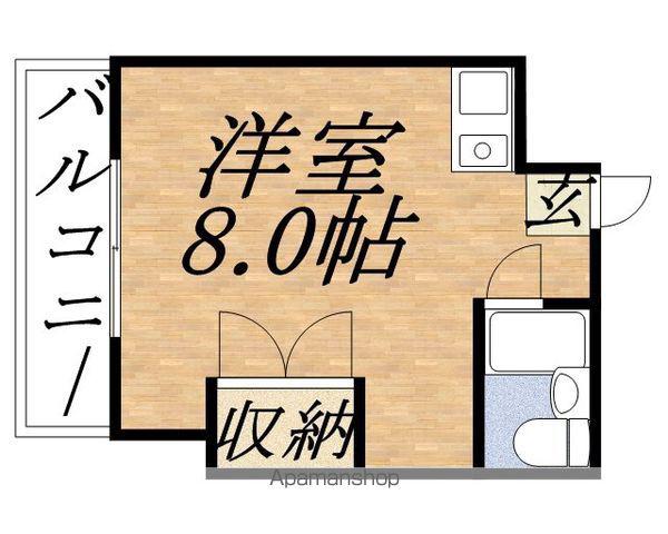 サイレンス医大前(ワンルーム/6階)の間取り写真