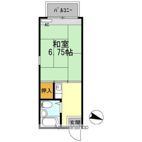 グリーンハイツ新大江(1K/2階)の間取り写真