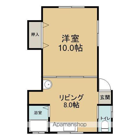 メゾン・ビュー(1LDK/1階)の間取り写真