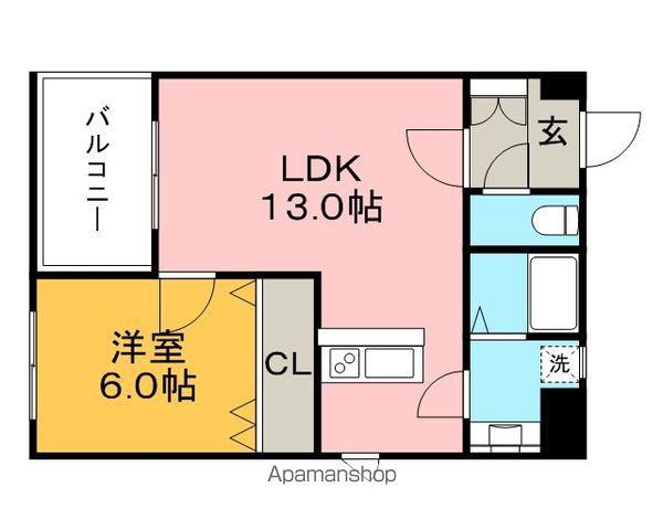 ALLEYⅡ(1LDK/4階)の間取り写真