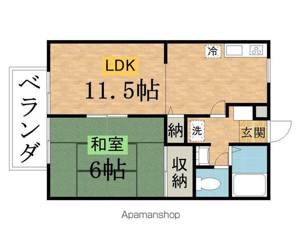 コートナカミチC(1LDK/1階)の間取り写真