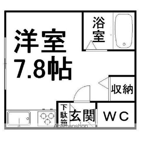 リバティ水芭蕉(ワンルーム/3階)の間取り写真