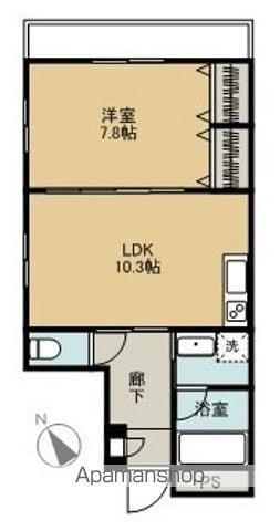 グランデ クレシタ 葵町(1LDK/3階)の間取り写真