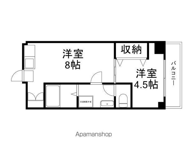 PRECIOUS ONE(1DK/1階)の間取り写真