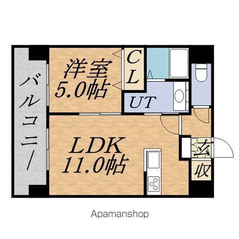 マストライフ知事公館(1LDK/10階)の間取り写真