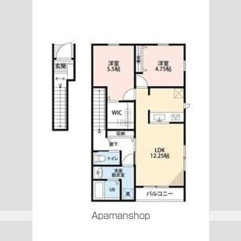 リーブルファイン南平野Ⅴ(2LDK/2階)の間取り写真