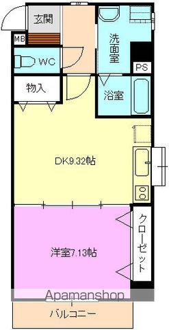 シャトー岐山館(1DK/3階)の間取り写真