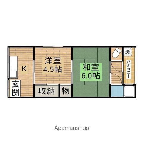 カネイ文化(2K/1階)の間取り写真