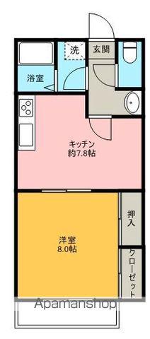 ハイメゾンK1(1DK/3階)の間取り写真