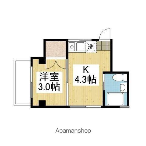 アルトヴェールⅡ(1K/5階)の間取り写真