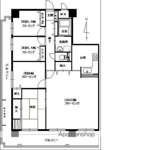 グランディア大手町一番館(4LDK/15階)の間取り写真