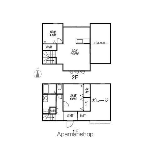 A・G HOUSE(2LDK/2階)の間取り写真