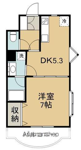 ワークヒルズ(1DK/3階)の間取り写真