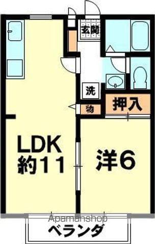 メゾンパレビラージュ(1LDK/1階)の間取り写真