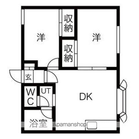 メゾンドヒル33(2LDK/2階)の間取り写真