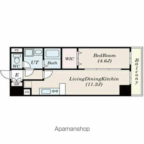 フォレシティ新栄(1LDK/8階)の間取り写真