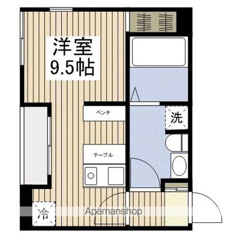 ガーデン都季(ワンルーム/3階)の間取り写真